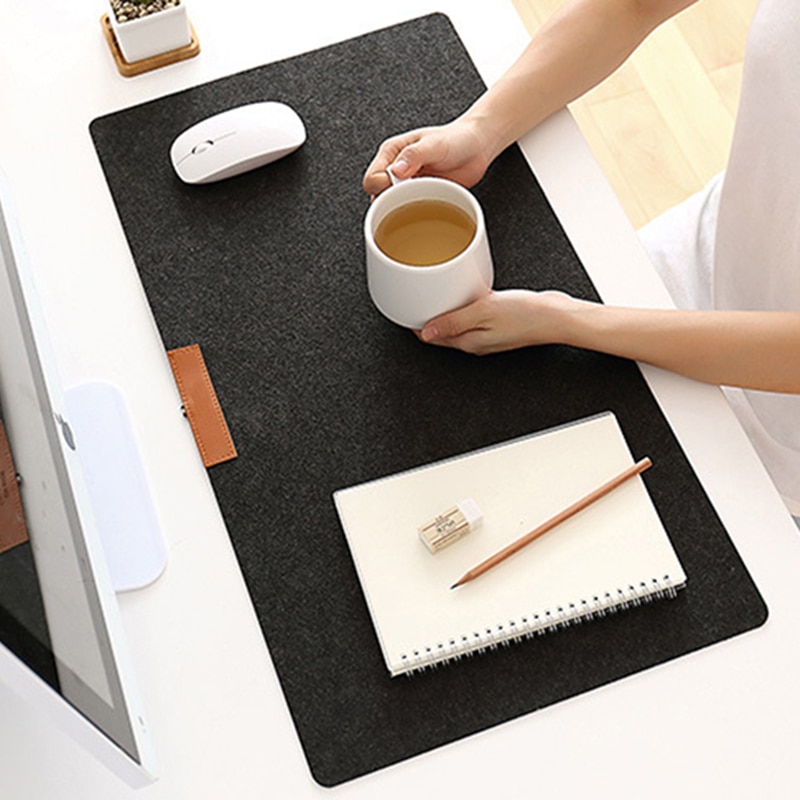 Large Soft Felt Cloth Desktop Mouse Pad Keyboard Office Laptop Notebook PC Table Mat Home Office Computer Desk Mousepad