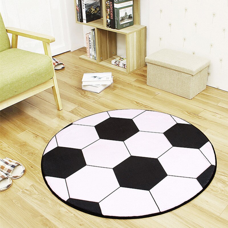 RFWCAK-tapis de basket-ball ronds, pour salon, pour salle d'enfant, décoration de la maison: NO 1 / Diameter 60cm