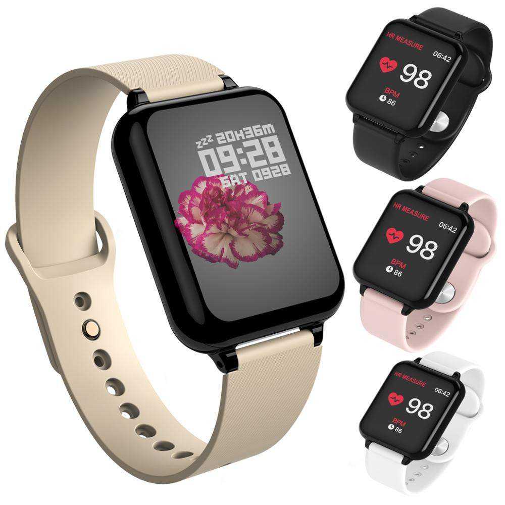 B57 Clever Uhr wasserdicht Herz Bewertung Monitor blutdruck mehrere Sport modus smartwatch frauen tragbare uhr männer Clever uhr