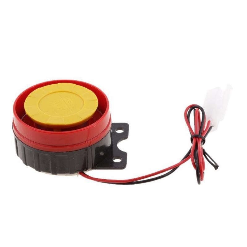 1pc Universal DC 12V Motorcycle ATV Raid Red Air Siren Small Electric Horn Alarm Motorcycle Alarm