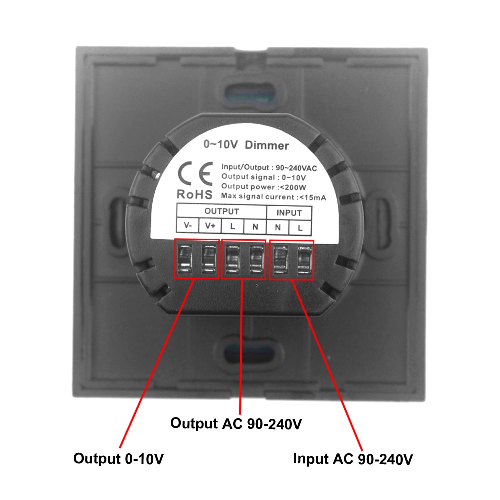 Touch Led Dimmer 220v EU Standard Output Led Dimmer 220 V 0-10v Dimmer for Led Lamp 220v Touch Switch Control