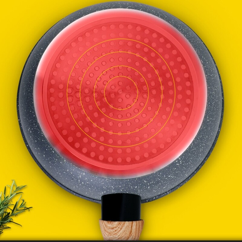 20cm Aluminum Alloy Maifan Stone Non-stick Frying Pan Smokeless Small Wok