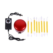 1 Set Pottery Wheel Electric DIY Clay Machine Wheel with Tool Turntable US Plug