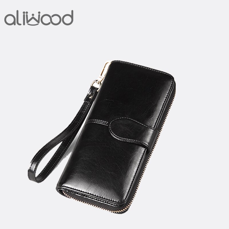 Aliwood Women Wallet Clutch Brand Coin Purse Leather Female Wallet Card Holder Long Lady Clutch Carteira Feminina