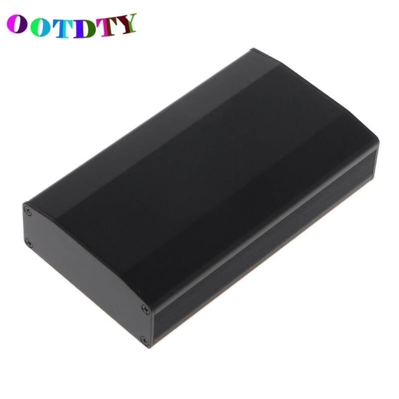 110x64x25.5mm DIY Aluminum Enclosure Case Electronic Project PCB Instrument Box: Black