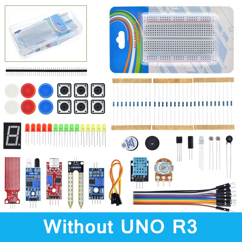 Basic Starter Kit Voor Arduino Uno Set R3 Diy Kit - R3 Board/Broodplank + Doos: Oranje