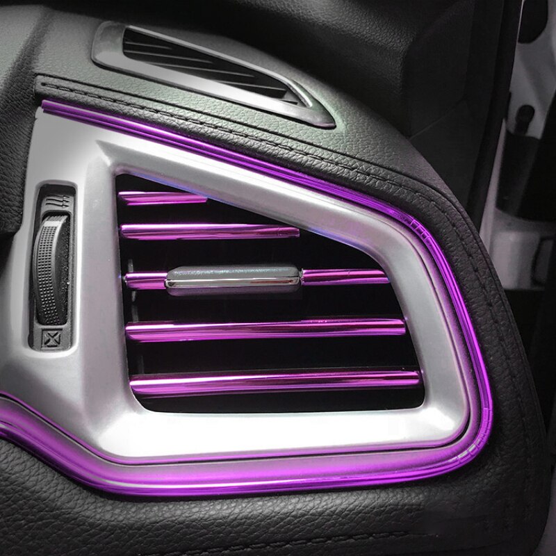 10 teile/satz Auto Styling Innen Außen Dekoration Streifen Formteil trimmen-Armaturenbrett Tür Rand Universal- Für Autos Auto Zubehör: 4