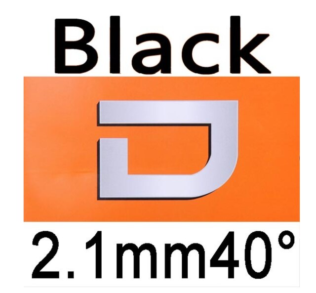 Dianchi-Goma de tenis de mesa versión D, tuneado de fábrica, con esponja como NEO nacional hurricane 3: Black H40 2.1mm