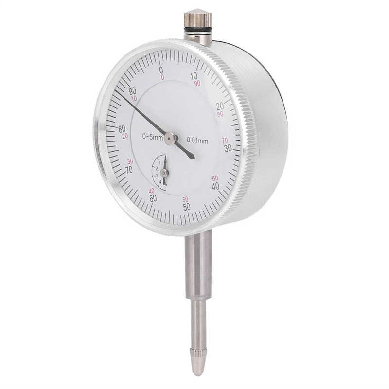 0-5mm Dial Test Indicator High Accuracy 0.01mm Dial Indicator Gauge Manual Industrial Measuring Tools