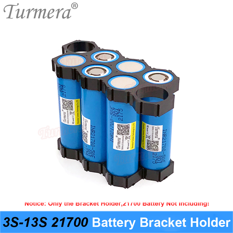 Turmera 10 Stück 21700 Lithium-Batterie-Halterung, 21700 Abstandshalter, 3S, 4S, 5S, 6S, 10S, 13S, Montage für 36 V, 48 V Elektrofahrrad-Batterie