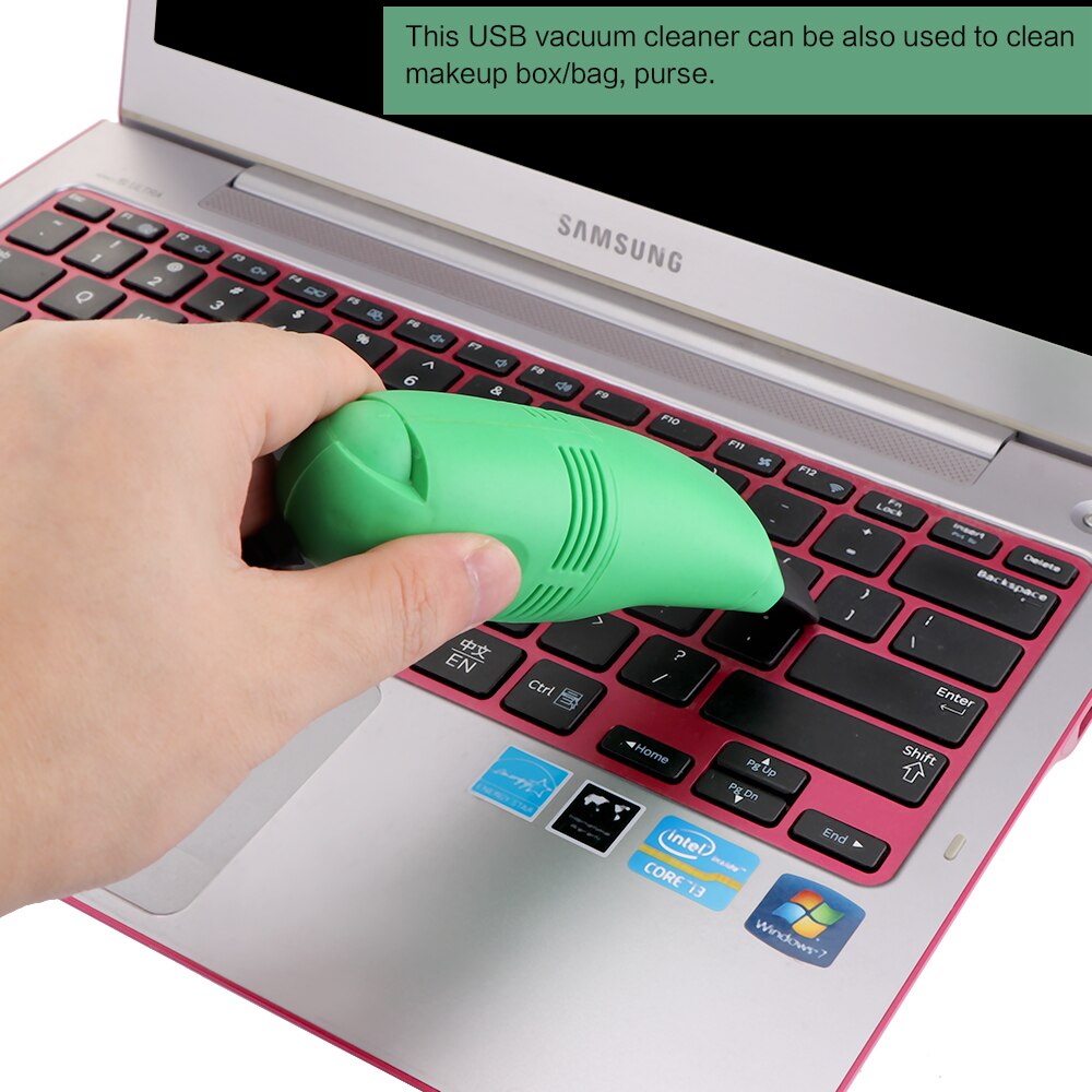 USB Cleaner Gadgets for Computer Vacuum Mini USB Keyboard Cleaner Laptop Brush Dust Cleaning Kit for PC Laptop Makeup Bag