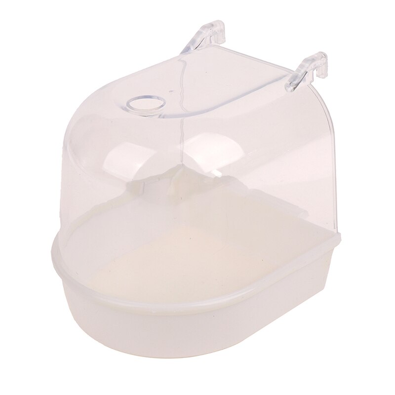 Cubo de baño para loros, caja de ducha para bañera, accesorio para, periquito Canario: White Curved Top