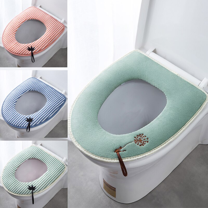 Toiletbril Afdrukken Soort Pasta Wc Zitten Pluche Winter Cirkel Van Huishoudelijke Wc Set Van Vier Seizoenen Algemene Wc