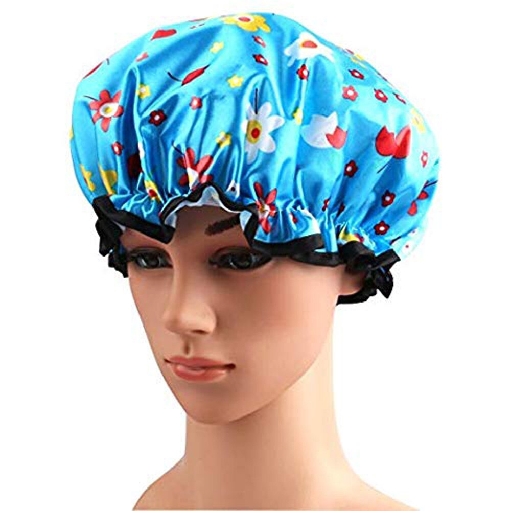 Bonnet bain-douche Extra Large 4 pièces | Parfait pour les longueurs de Cheveux et épaisseurs, Bonnet étanche