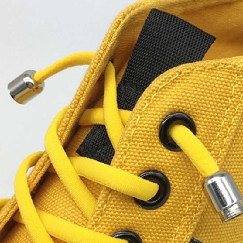 Volwassen Kinderen Elastische Veters Verstelbare Diy Geen Stropdas Strings Met Metalen Gespen