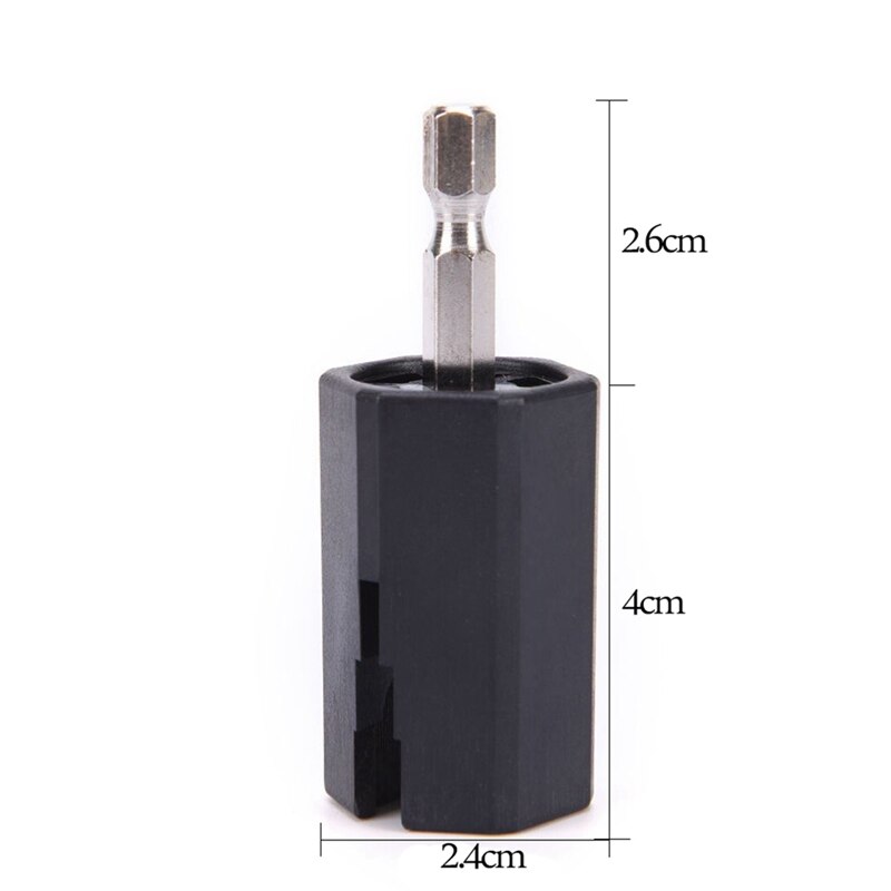 2Pcs String Winder Tuning Peg Puller Replace Electric Drill for Guitar Bass Repair Tool Kit