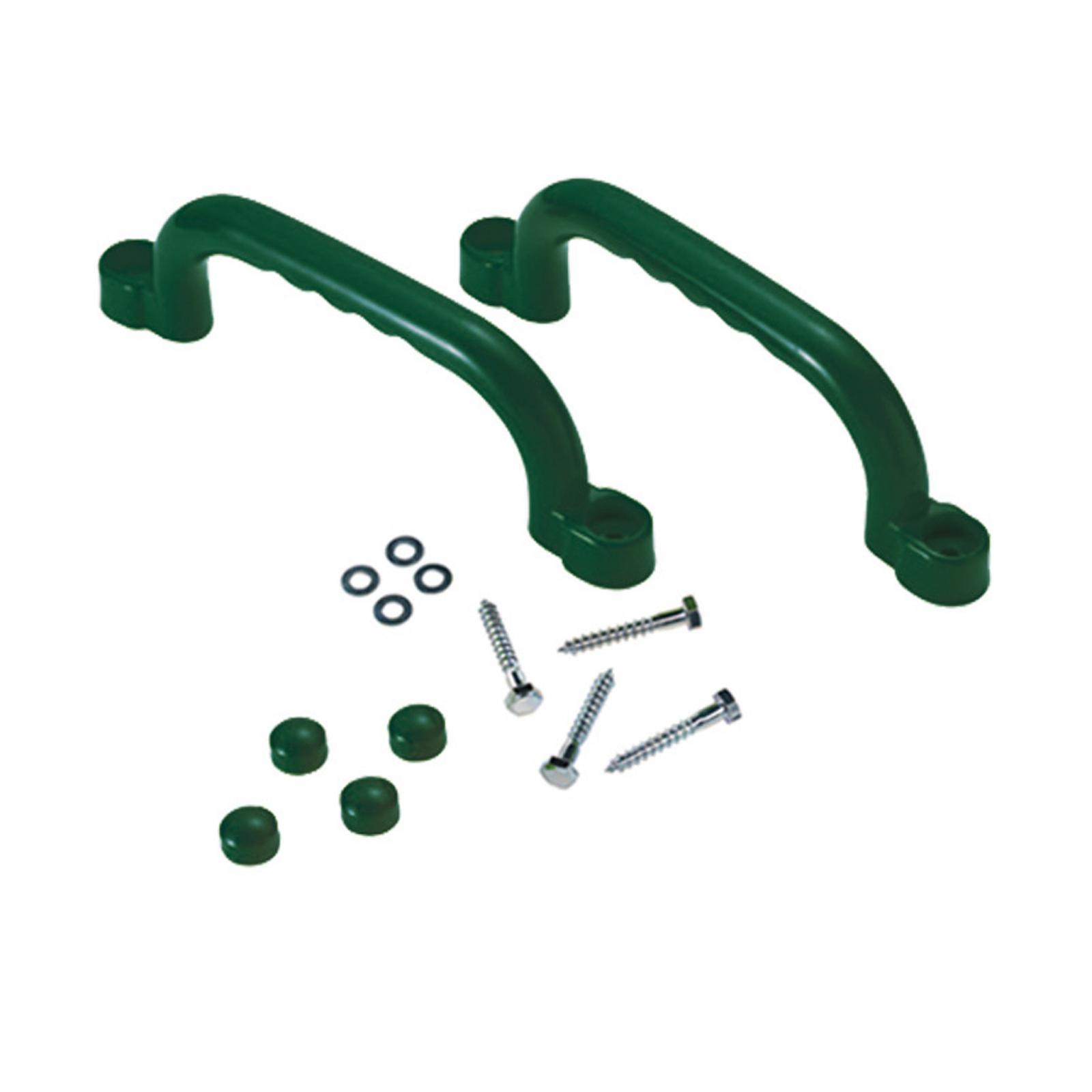 2x Playground Equipment Playground Safety Handle Playhouse Grab Handle Bars for Swingset: WHITE