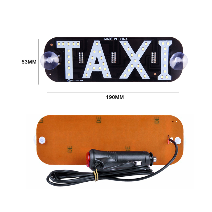 Werbung Licht für Taxi Tafel Zeichen 12V LED Auto Ladegerät Windschutzscheibe Taxi Anzeige Signal Licht Windschutzscheibe Lampe Taxi oben licht