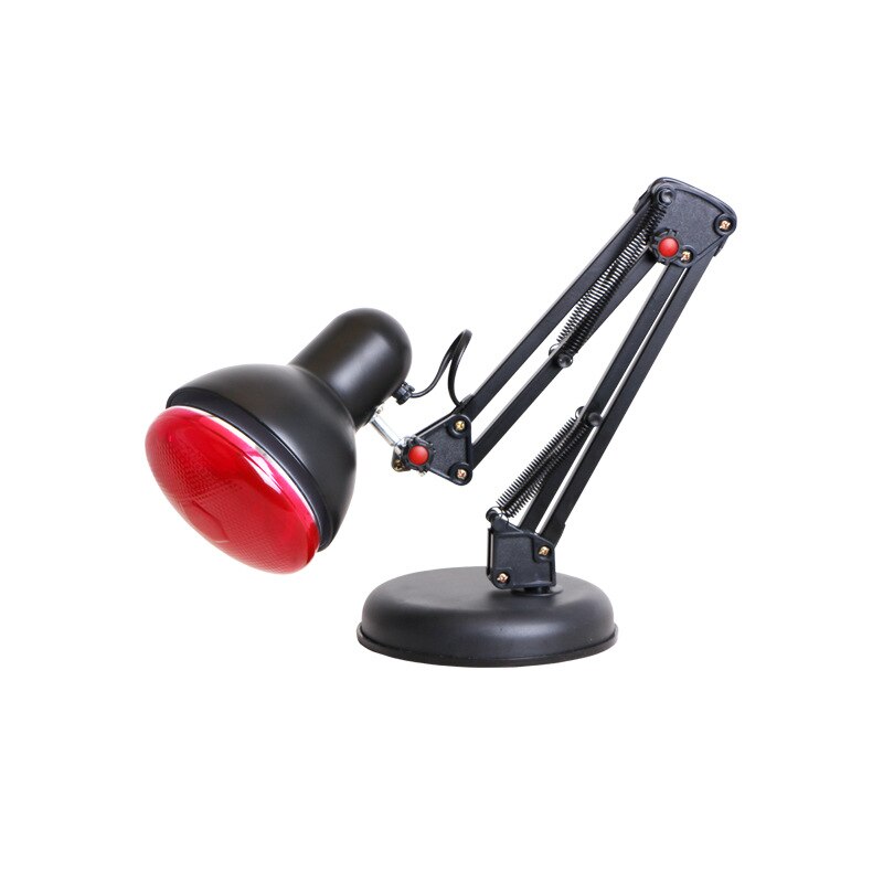 150W Infrared Light Therapy Lamp Red Light Heating Massage Therapeutic Physiotherapy Arthritis Pain Relief Body Back Health Care: Black With Base