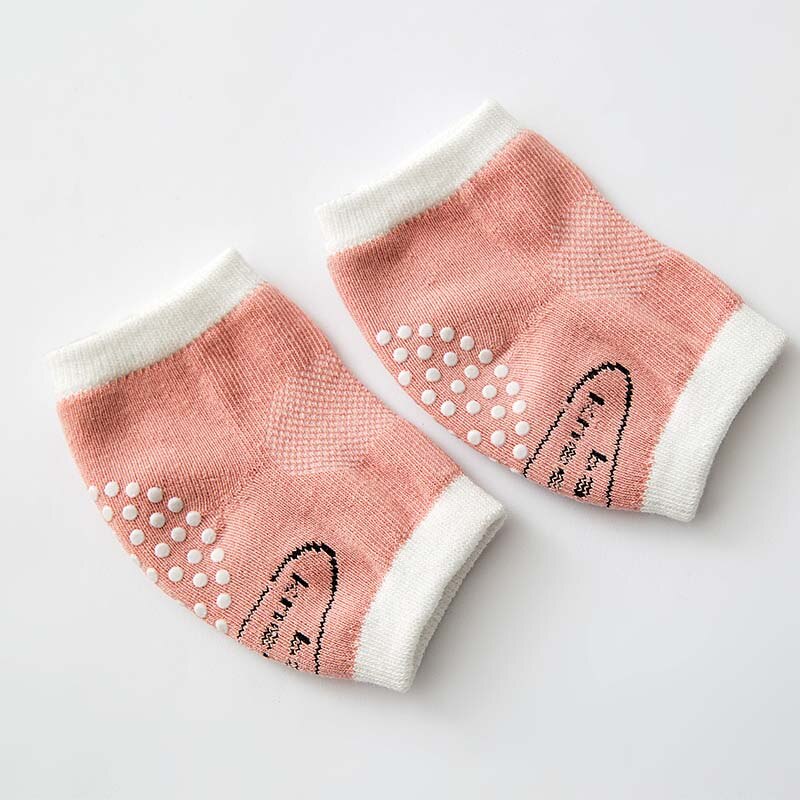 Dziecko kolano Podkładka bezpieczeństwa indeksowania łokieć poduszka dla niemowląt małych dzieci chłopcy dziewczęta ocieplacz na nogi wsparcie kolana ochraniacz na ochraniacze: Różowy