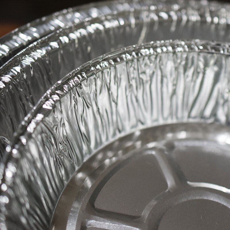 10 st/set ugnskärl oljepapper runt plåtpapper brännpanna engångspizza plåtpall aluminiumfolie järnplåtsförtjockningstårta