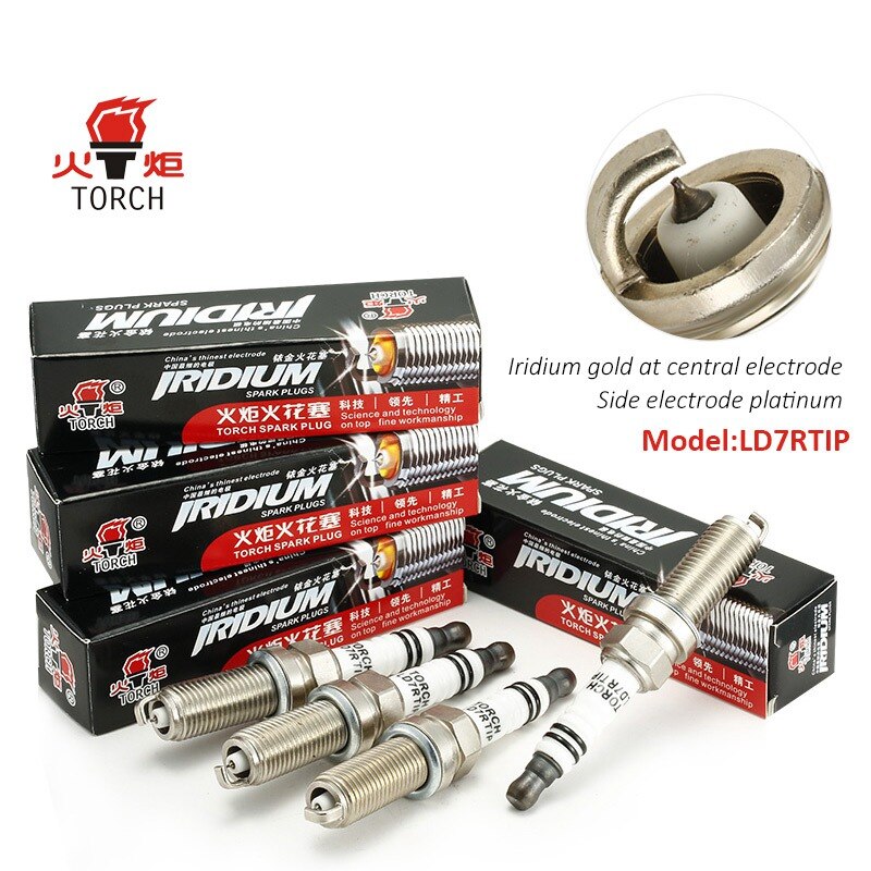 4pcs/lot China original TORCH spark plugs LD7R series LD7RTI/LD7RIU/LD7RTIP/LD7II for NissantoyotaMazdaRenault Ssangyong: LD7RTIP