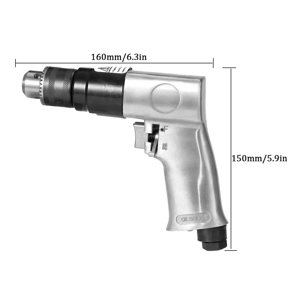 3/8inch Air Drill Rotation Way Reversible Pneumatic Tools for DIY Furniture Machine Production Maintenance
