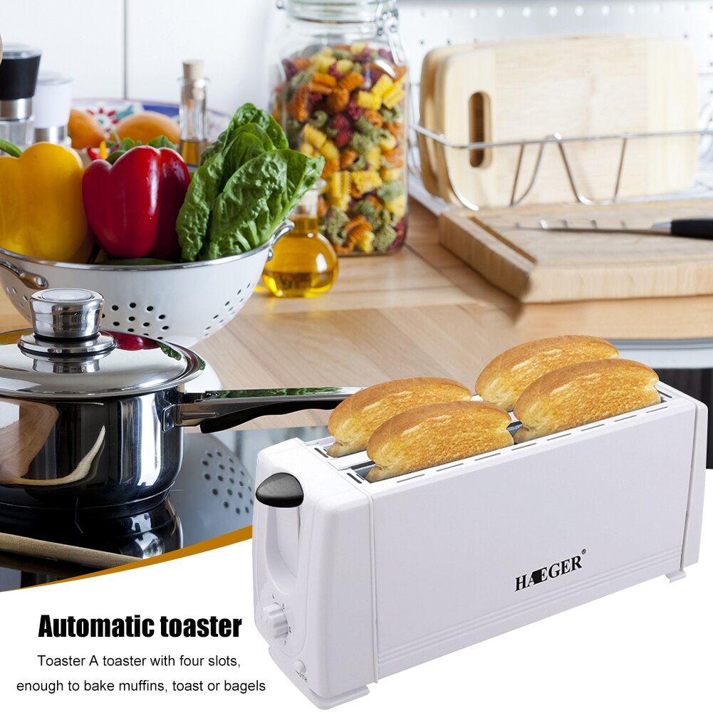 1200w 4 Slices Stainless Steel Automatic Electric Grandado 9771