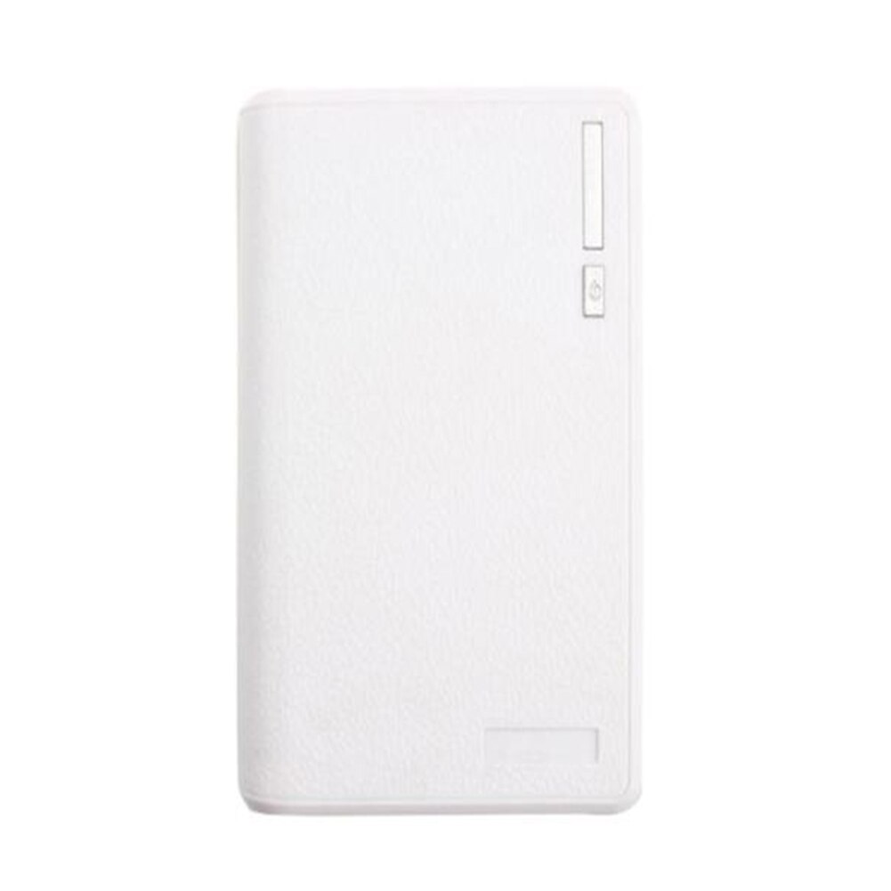 USB Charging Large Capacity Power Bank Outer Durable Battery Case No Welding Holder Portable Storage Box For 18650 Battery: White for 6pcs