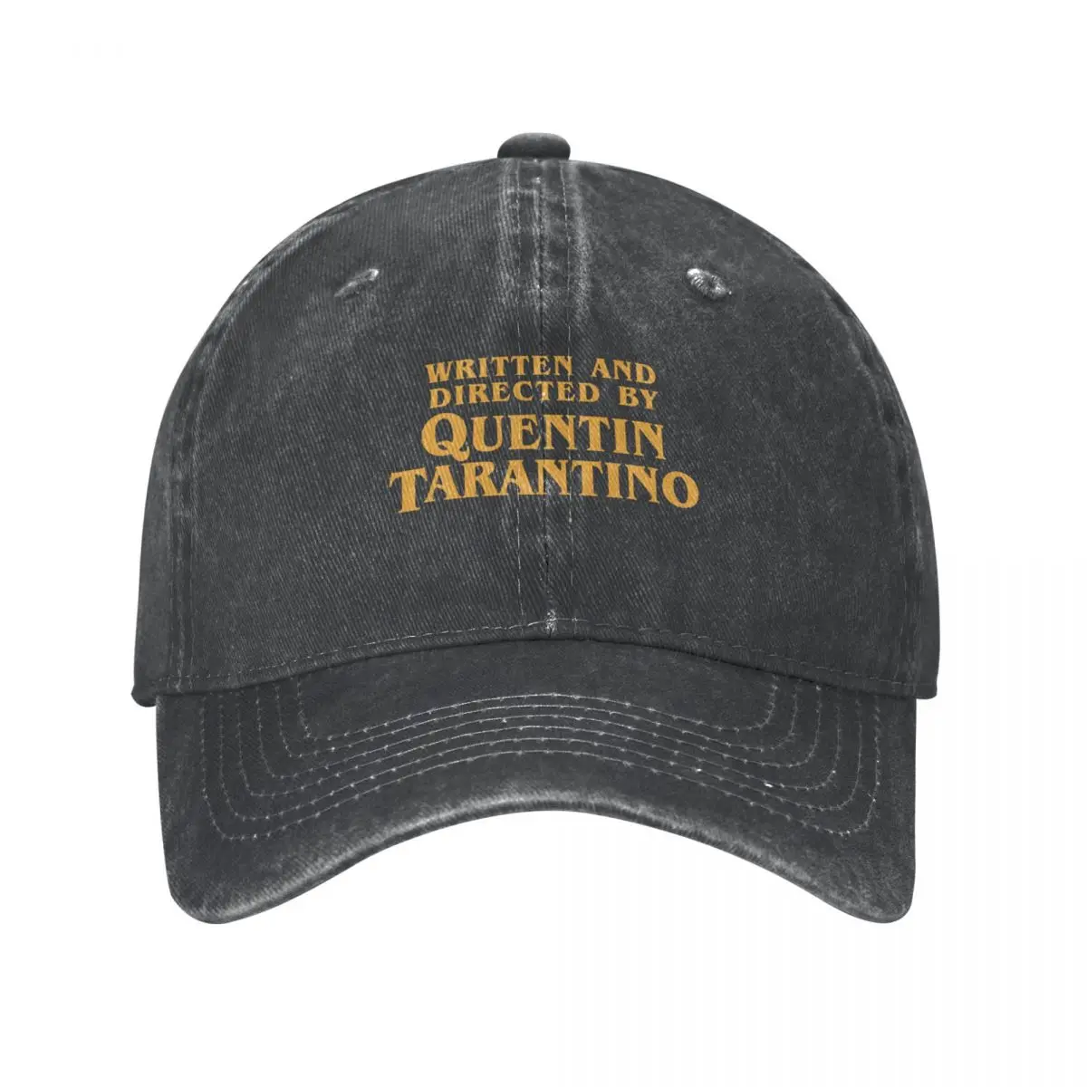 Written And Directed By Quentin Tarantino Film Django Kill Bill Baseball Cap Washed Headwear Activities Adjustable Fit Hats Cap: black