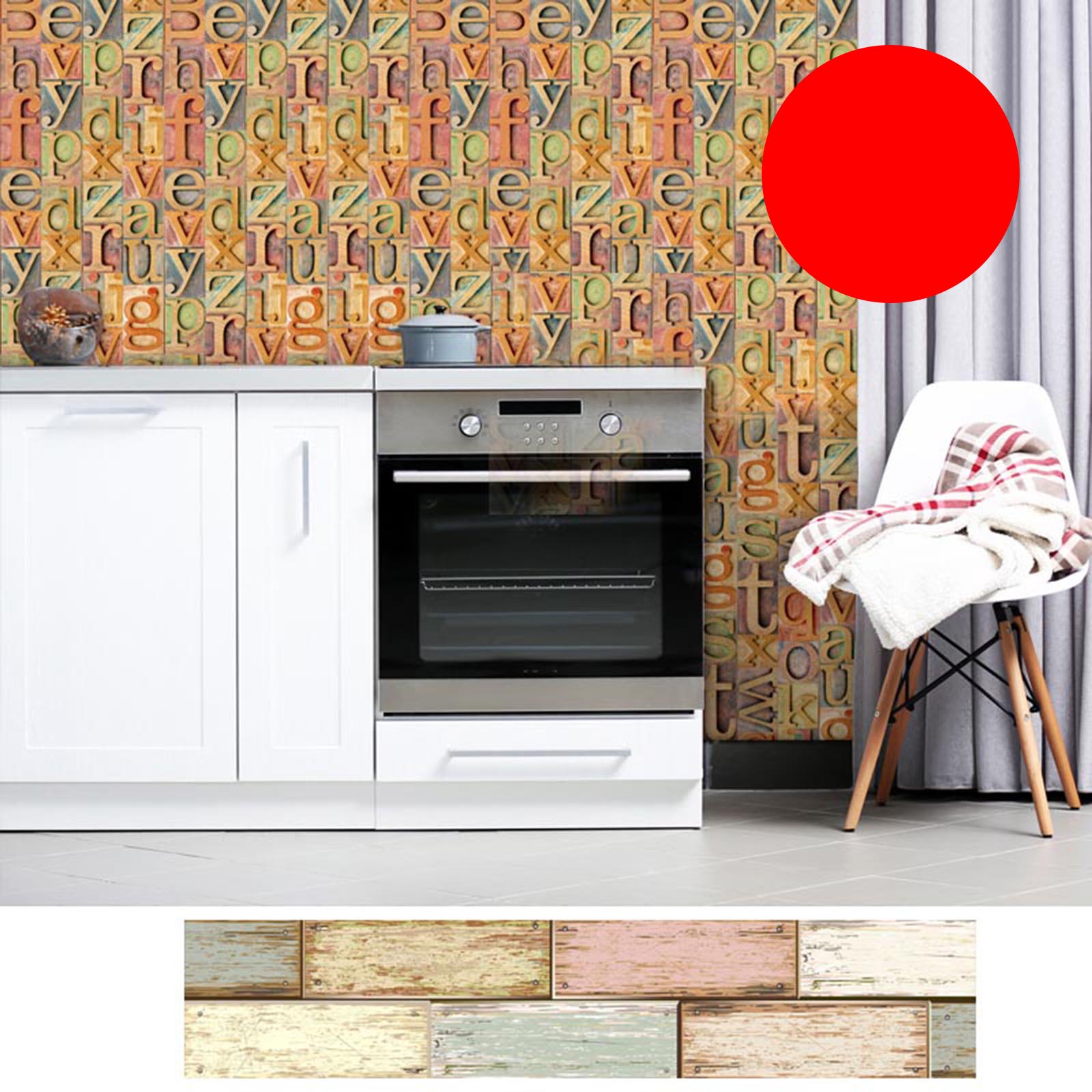 Tile Stickers 2x50m Bathroom Kitchen Wood Grain Wall Stick Waterproof Self Adhesive Removable DIY Paste Wall Decals Home Decor: B