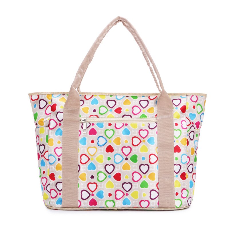 Ankommling Hand Luiertas Multifunctionele Mode Koreaanse Stijl Mama Bag Classic Verkoop Zwangere Vrouwen Moederschap Pakket: Beige Heart