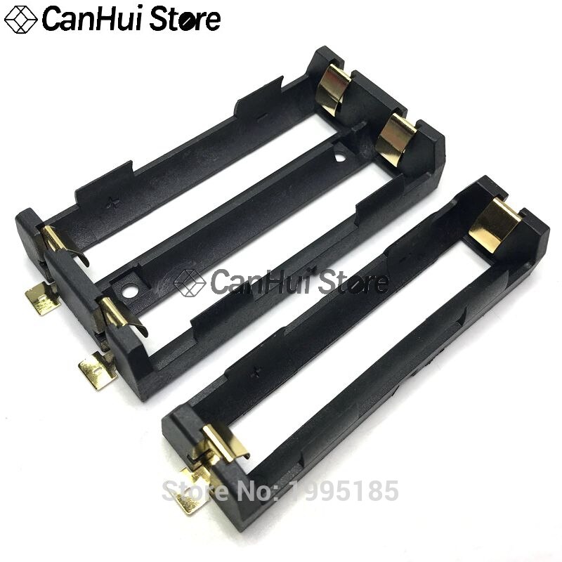 1PCS 1x 2x 18650 Battery Holder SMD SMT Batteries Case Storage Box With Pins 1/2 slot 18650 Rechargeable Battery Shell Connector