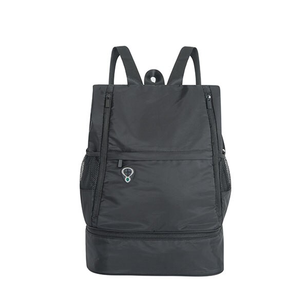 Mochila de alta capacidad, zapatos portátiles independientes, bolsa de almacenamiento de ropa, bolsa organizadora de viaje para mujer, accesorios deportivos para Fitness: Style B Black