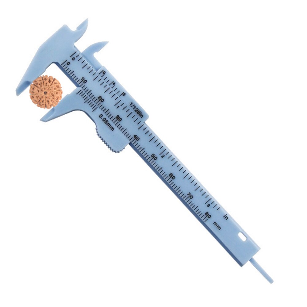 80mm Plastic Sliding Double Scale Vernier Caliper Ruler Antique Micrometer Depth Diameter Measuring Tool Mini Ruler DIY Model