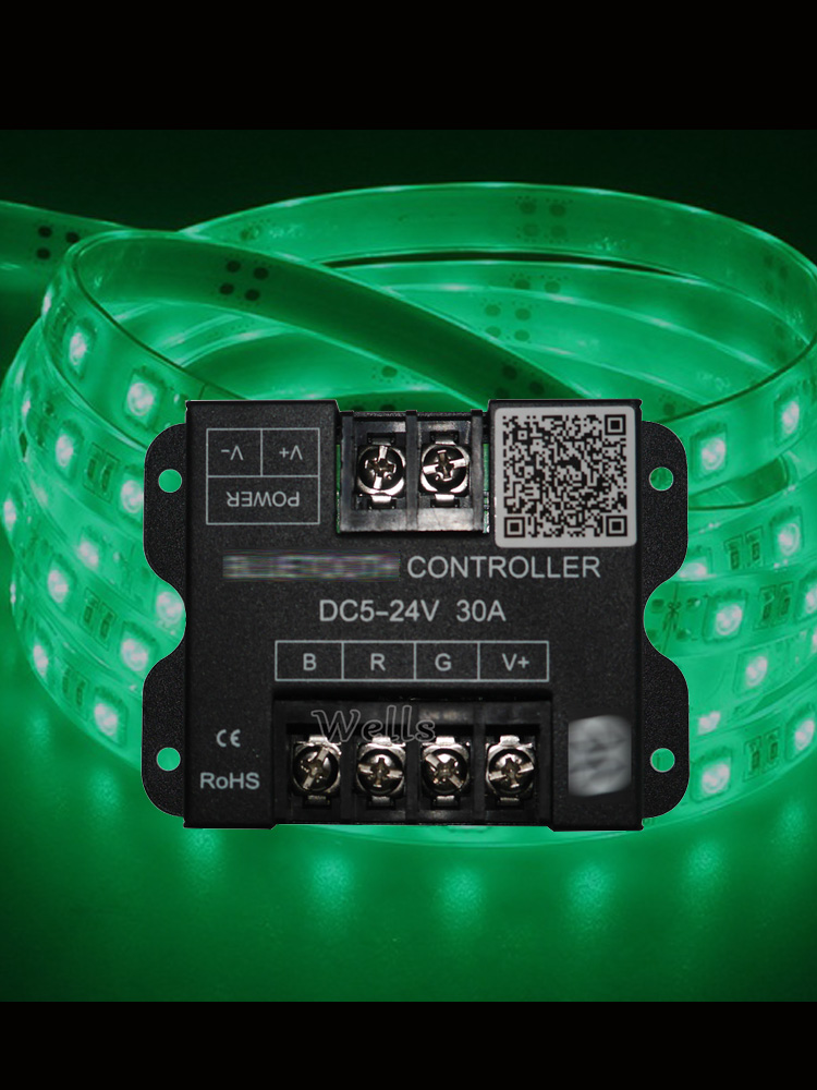 30A RGB LED Controller for RGB 5050 3528 LED Strip Lighting by Android / IOS Smartphone DC5-24V Bluetooth-compatible Controller