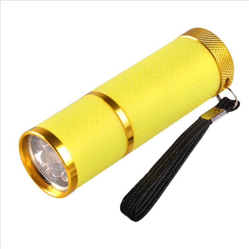 Mini máquina de fototerapia portátil de 9led, lámpara ultravioleta UV, linterna, secador de uñas rápido, herramienta tostada: 3