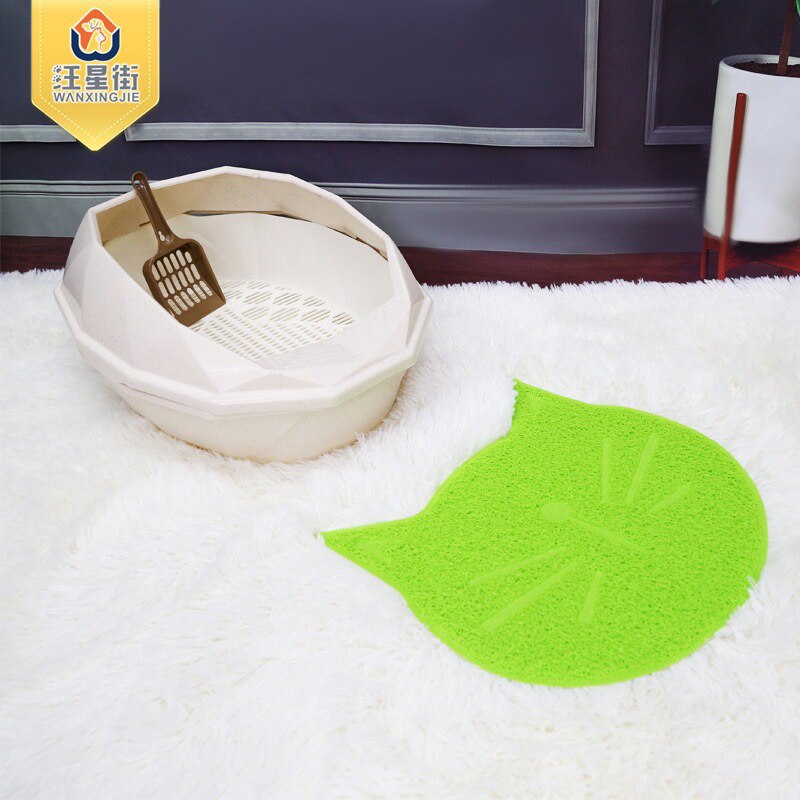Pet Dog Puppy Cat Feeding Mat Pad Cute PVC Bed Dish Bowl Food Feed Placement Cat Toilet Mat Cat Claw Mat