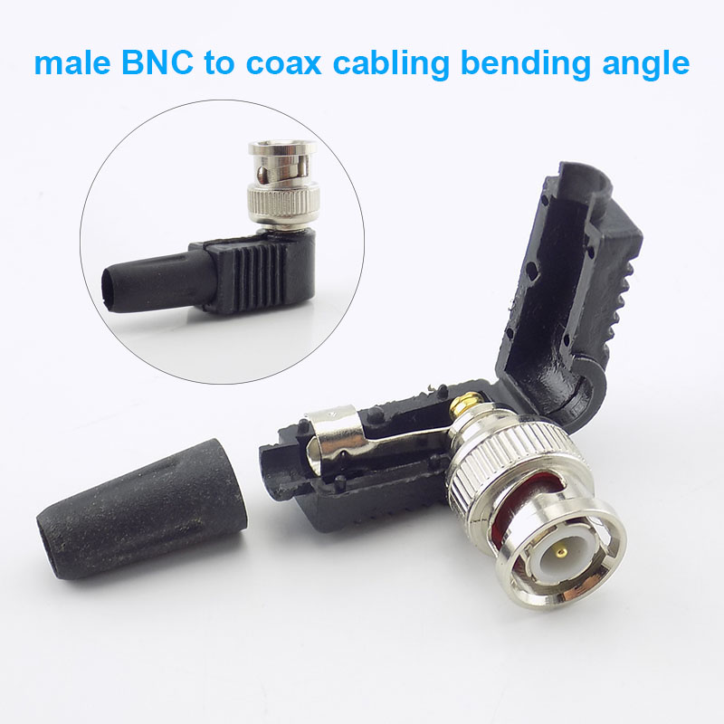 1Pcs Bnc Rca Male Female Naar Bnc Rca Mannelijke Vrouwelijke Adapter Plug Coax Kabel Video Audio Draad Converter Connector voor Cctv Camera W1: Oranje