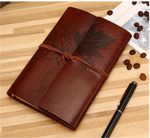 Carnet de voyage Vintage en cuir PU A5 A6 A7, carnet de notes Kraft vierge, carnet de croquis, Journal intime, papeterie fournitures scolaires et de bureau: Brown / A7 145X100MM
