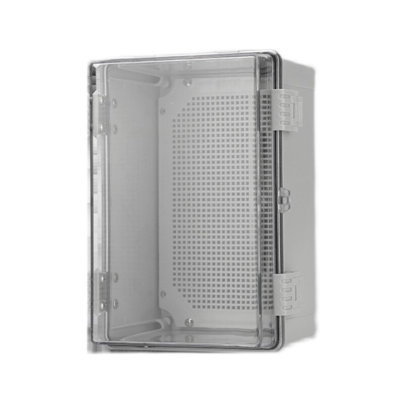 HS7 IP66 Outdoor Surface Mounted Transparent Electrical Base Junction Box Tower Buckle ABS Plastic Waterproof Distribution Box