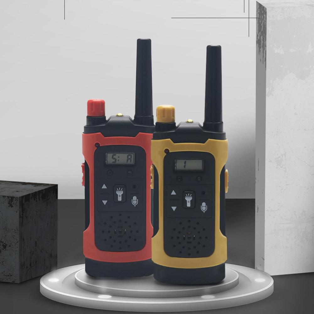 Mini 80-100m kinder walkie talkies speelgoed kind elektronische radio stem intercom speelgoed buiten lcd-scherm walkie talkies speelgoed