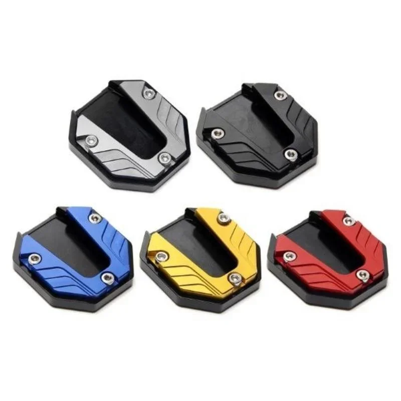 Motorfiets Parkeren Kickstand Extender Voet Zijstandaard Pad Ondersteuning Plaat Motor Accessoires