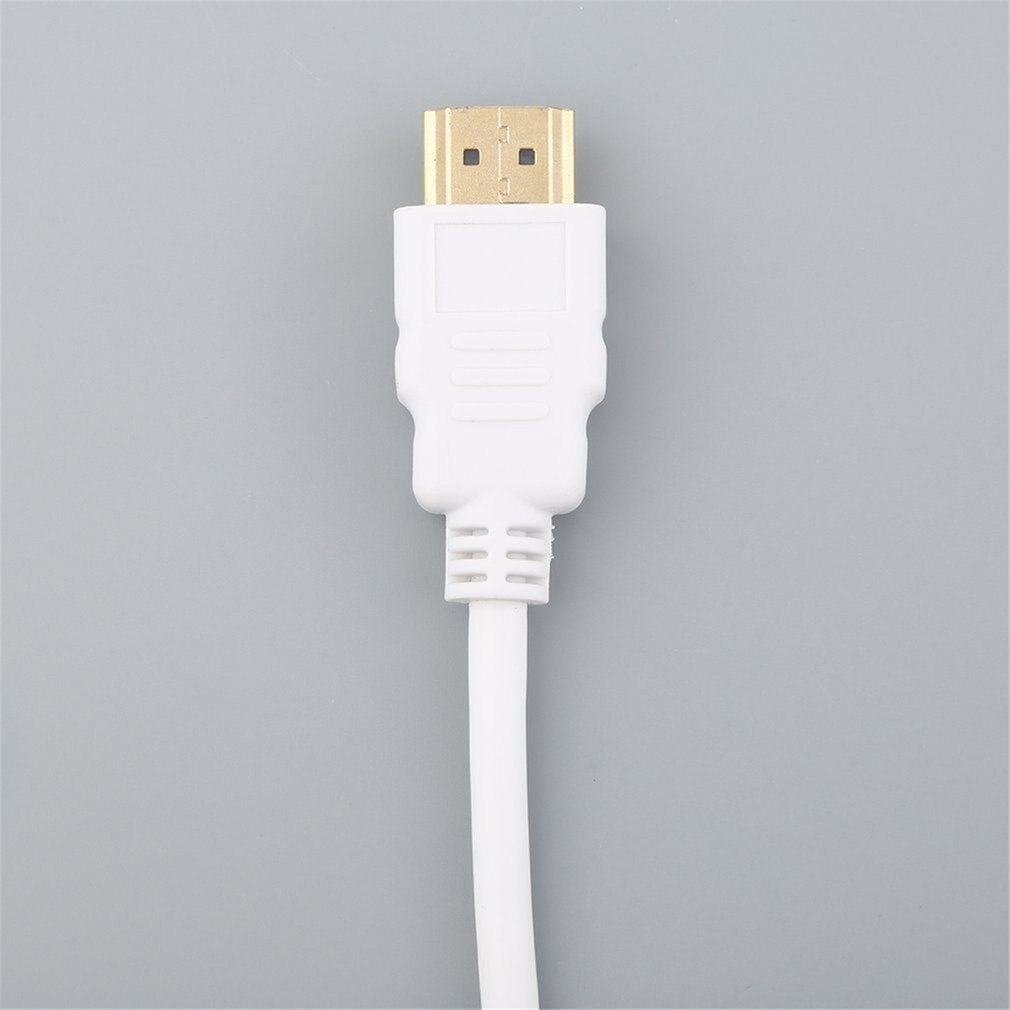 Hdmi Male Naar Vga Vrouwelijke 1080P Video Kabel Hdtv Pc Cord Converter Hdmi Naar Vga Adapter Kabel Hdmi Naar vga Kabel Wit