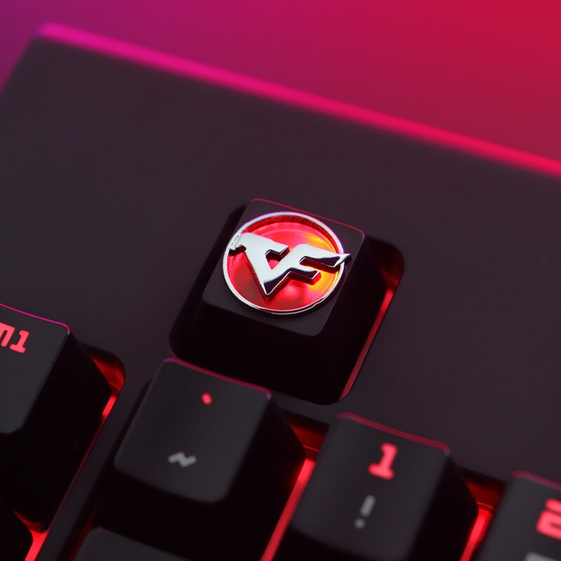 ESC Keycap Custom Aluminum Alloy Keycaps for Mechanical Keyboard CS DVA FATE R4 Height Stereoscopic: CF