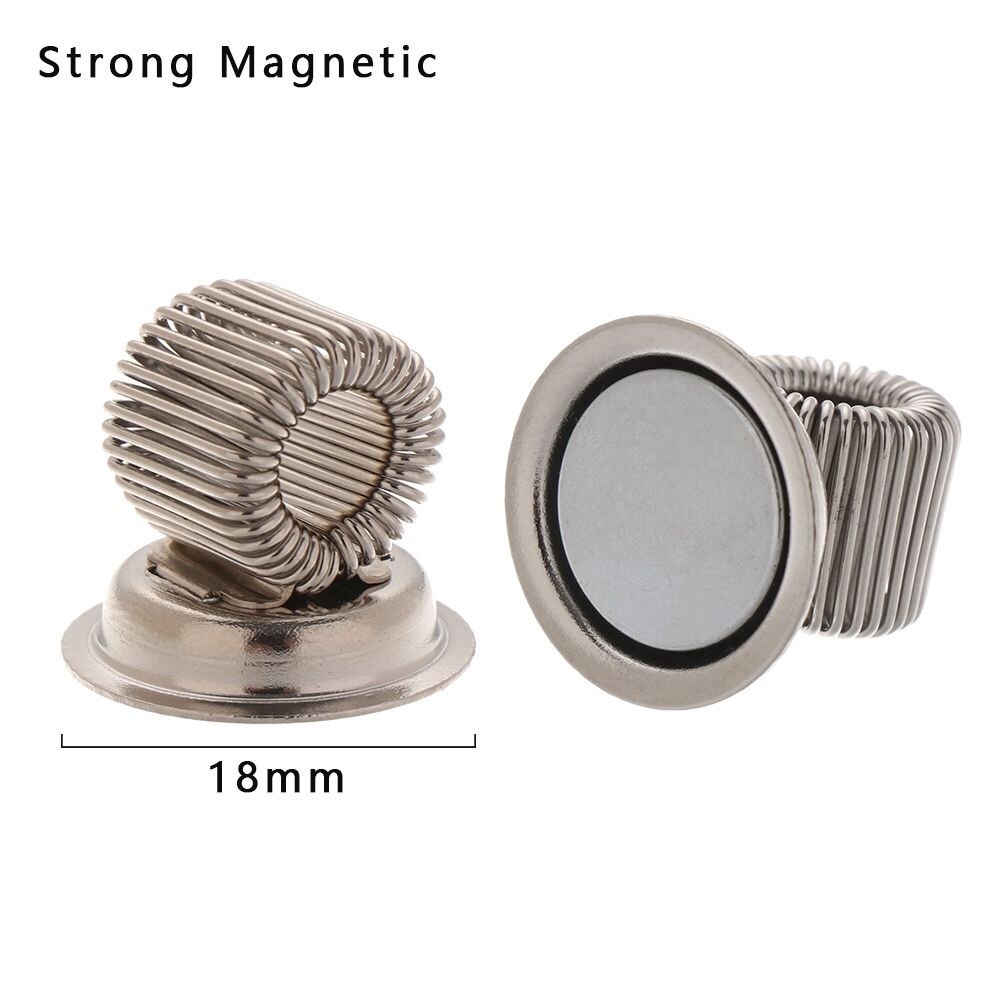 Spring Pen Clip Metal Pencil Holder Single Hole Double Opening Triple Orifice Elastic Loop Portable Writing Supplies Stationery: --Strong Magnetic