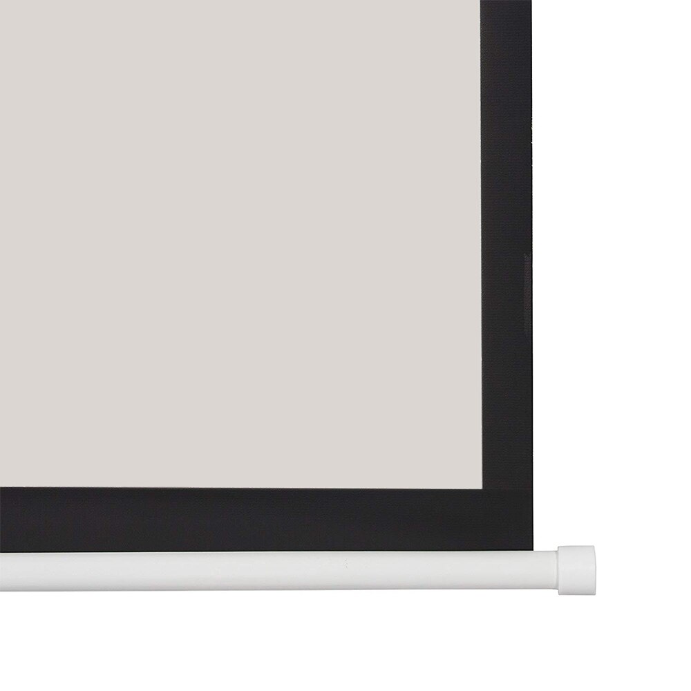 Manual Pull Down Projector Screen 60 inch 4:3 HD Widescreen Retractable Auto-Locking Portable Projection Screen