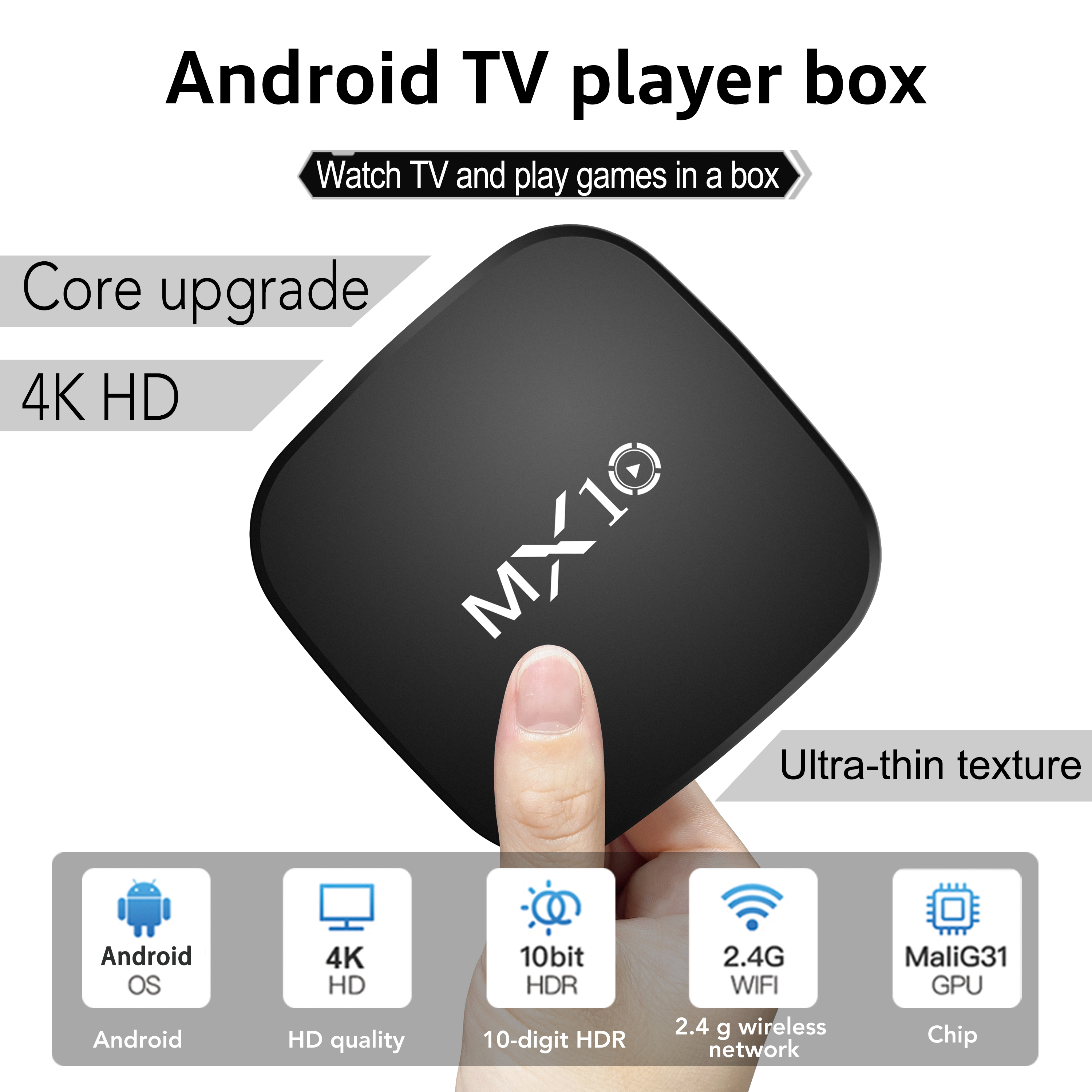 Android Tv Box 1GB 8GB Mini Mx10 Smart Tvbox 2 4g Wifi RK3228 Quad Core Set Top Box 4K Smart TV BOX Dual Band WIFI
