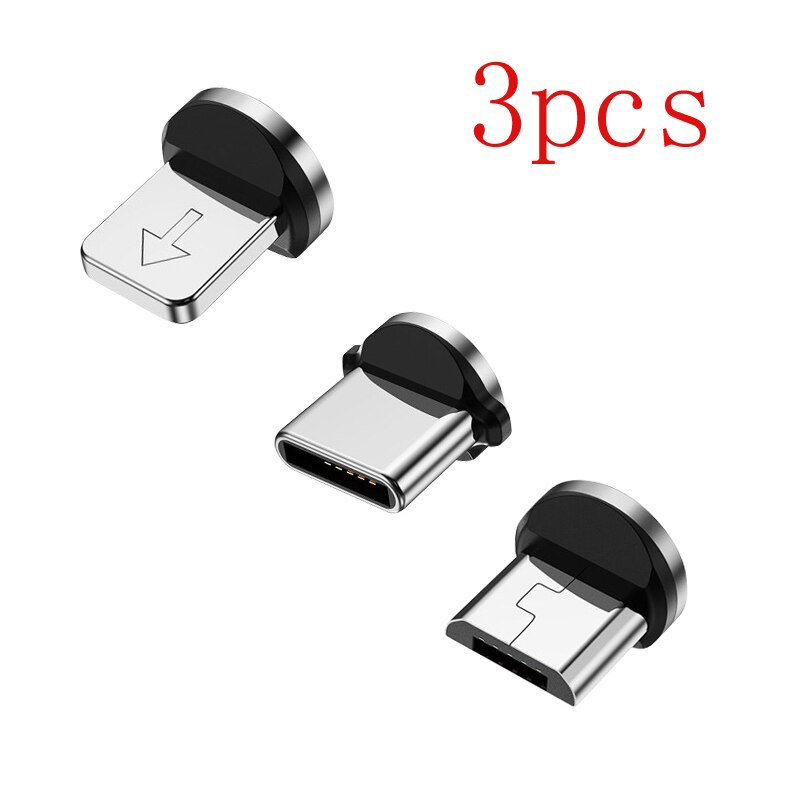 Aufu rund magnetisk kabel plugg type c micro usb c plugger hurtigladeadapter telefon type c magnet lader plugg ingen usb ledning