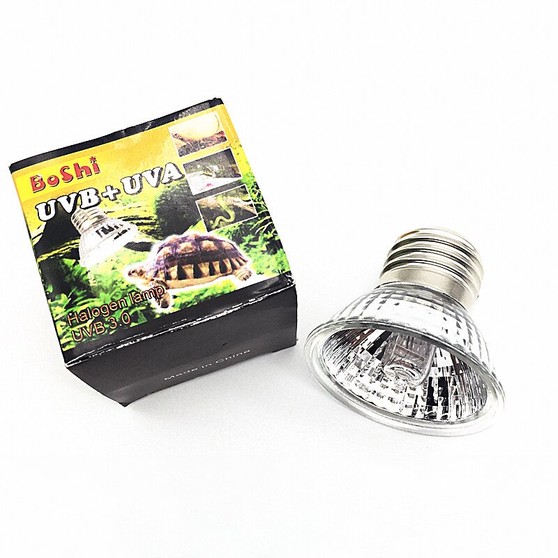 Reptile Lamp 25/50/75W UVA+UVB 3.0 Pet Heat Lamp Bulb Turtle Basking UV Light Bulbs Amphibians Lizards Temperature Controlle